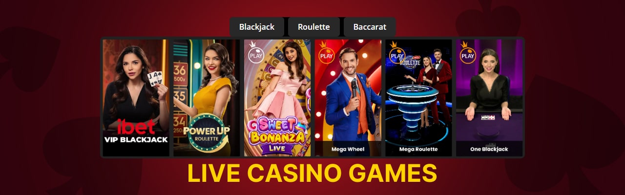 Popular live casino games