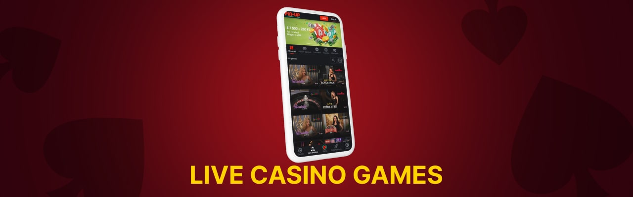 Popular live casino games