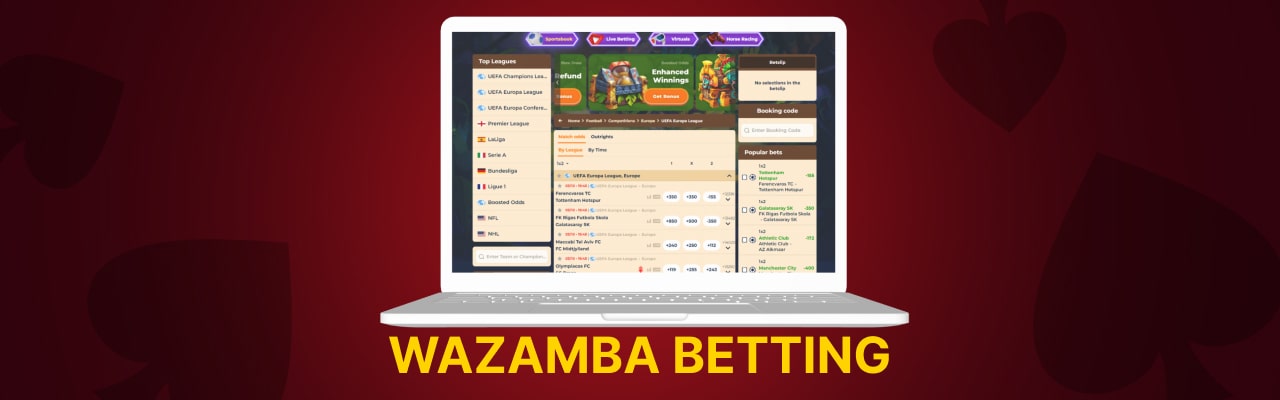 Wazamba sports bet options