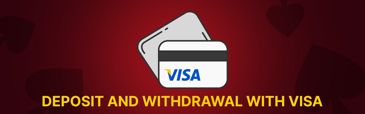 Deposit and withdraw with visa