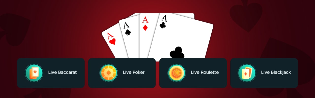 Type of live casino games