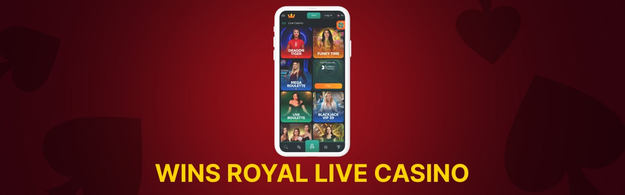 Wins royal Live casino games