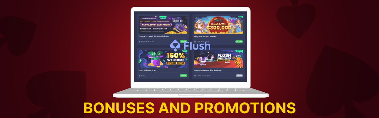 Flush casino bonuses and promotions