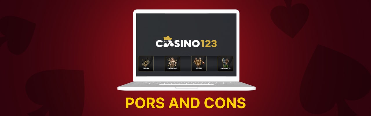 Pros and cons of casino123