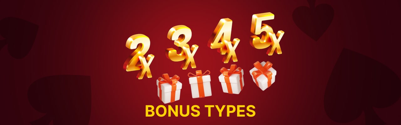 Casino123 bonus types